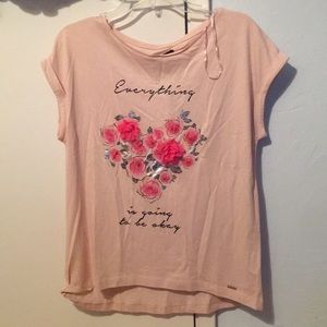 pink flower top